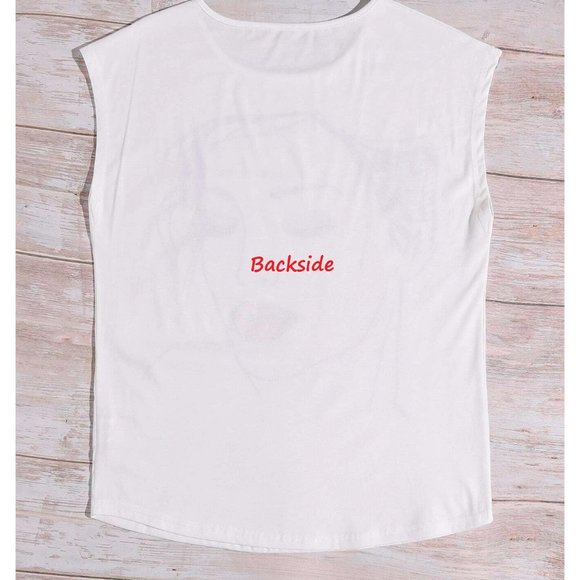 ⭐️ Sale NEW! Size 6 Woman Figure Print Tee - Picture 2 of 3